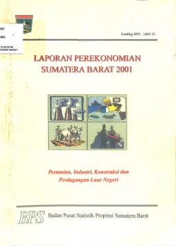 Laporan Perekonomian Sumatera Barat 2001