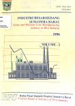 Large and medium scale manufacturing industry in Sumatera Barat Volume 2 tahun 1996