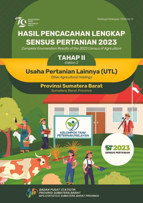 Hasil Pencacahan Lengkap Sensus Pertanian 2023 -Tahap II: Usaha Pertanian Lainnya (UTL) Provinsi Sumatera Barat