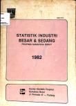 Statistics Of Large And Medium Industries Sumatera  Barat Province 1982