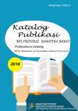 Publication Catalog BPS-Statistics of Sumatera Barat Province