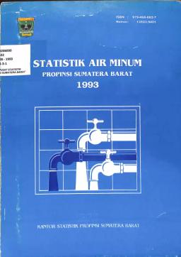 Statistik Air Minum Sumatera Barat 1993