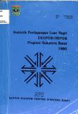 Statistik Perdagangan Luar Negri Ekspor Impor Propinsi Sumatera Barat 1995