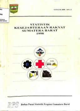 Statistik Kesejahteraan  Rakyat Sumatera Barat 1998