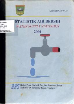 Statistik Air Bersih Sumatera Barat 2001