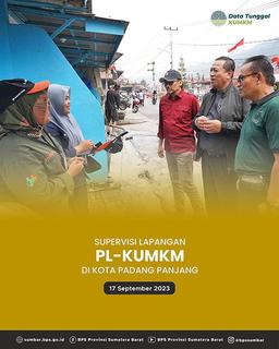 Supervisi Lapangan Pendataan Lengkap KUMKM di Kota Padang Panjang