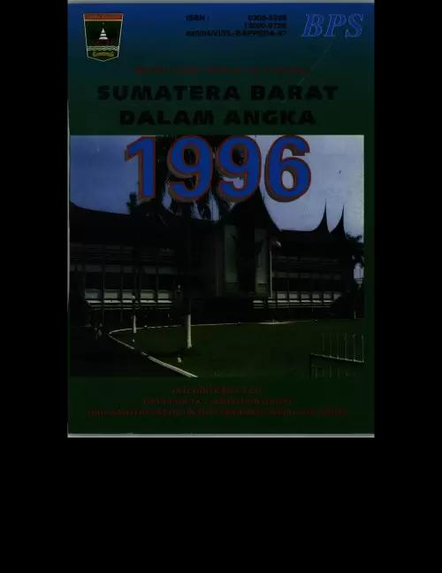 Sumatera Barat Dalam Angka Tahun 1996