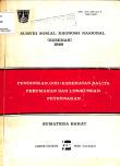 1989, Socio Economic National Survey Sumatera Barat Province