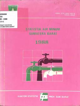 Statistik Air Minum Sumatera Barat 1988