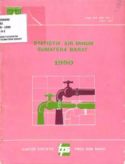 Statistik Air Minum Sumatera Barat 1990