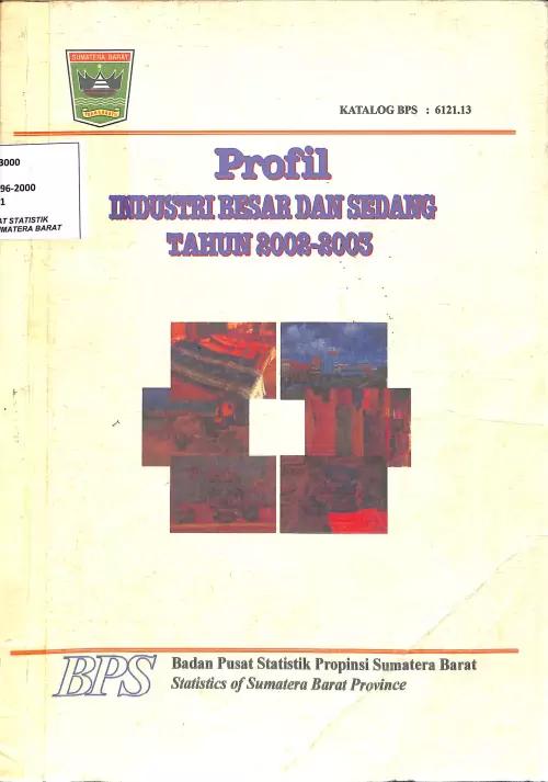 Profile of Large and Medium Industries of Sumatera Barat province in 2002-2003