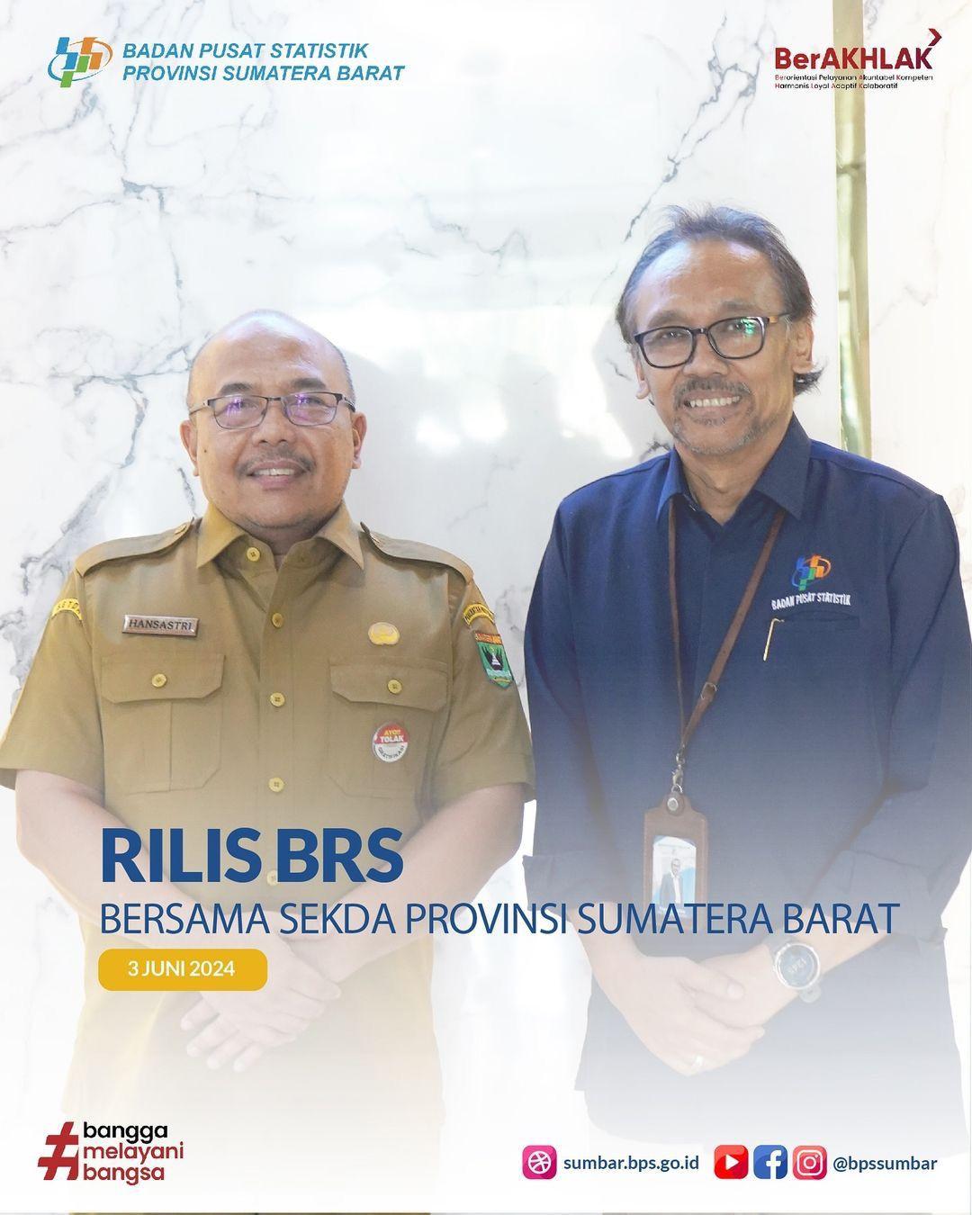 Rilis BRS Bersama Sekda Provinsi Sumatera Barat