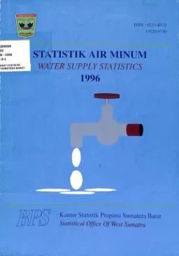 Statistik Air Minum Sumatera Barat 1996