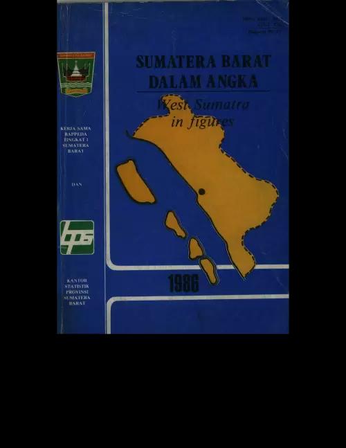 Sumatera Barat Dalam Angka Tahun 1986