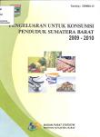 Expenditures for the Consumption Popuation of Sumatera Barat 2009-2010