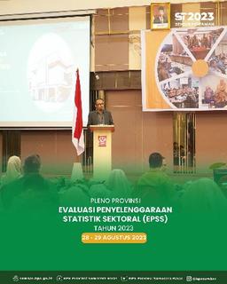 Pleno Provinsi Evaluasi Penyelenggaraan Statistik Sektoral (EPSS)