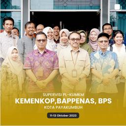 Supervisi PL-KUMKM KEMENKOP UKM, BAPPENAS, dan BPS di Kota Payakumbuh