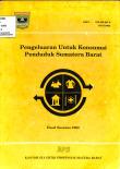 Pengeluaran Untuk Konsumsi Penduduk Sumatera Barat 1993