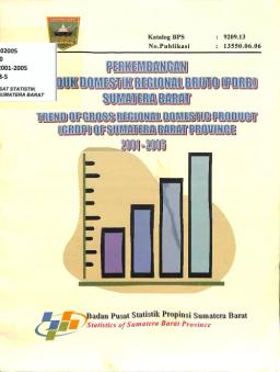 Perkembangan Produk Domestik Regional Bruto (PDRB) Provinsi Sumatera Barat 2001-2005