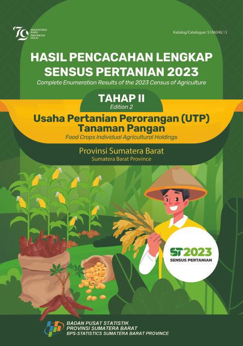 Hasil Pencacahan Lengkap Sensus Pertanian 2023 -Tahap II: Usaha Pertanian Perorangan (UTP) Tanaman Pangan Provinsi Sumatera Barat