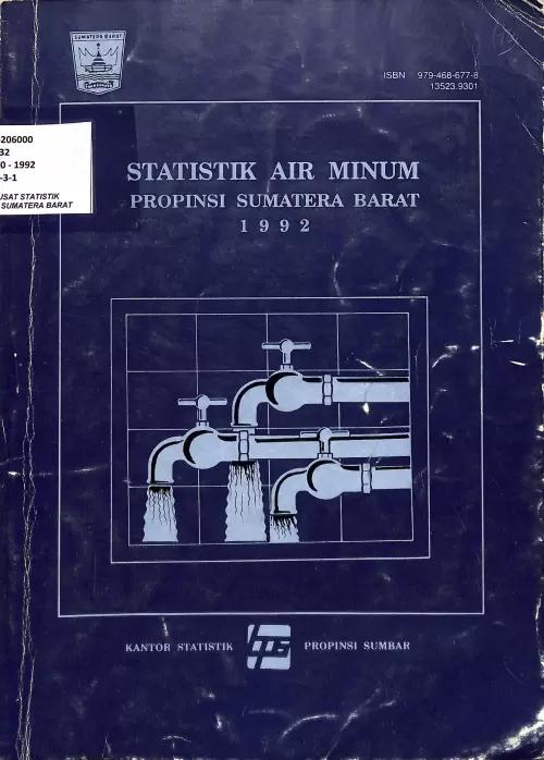 Statistik Air Minum Sumatera Barat 1992