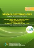 Angka Provinsi Sumatera Barat Hasil Survei St2013-Subsektor Rumah Tangga di Sekitar Kawasan Hutan, 2014