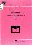 Statistik Industri Besar dan Sedang Provinsi Sumatera Barat 1987