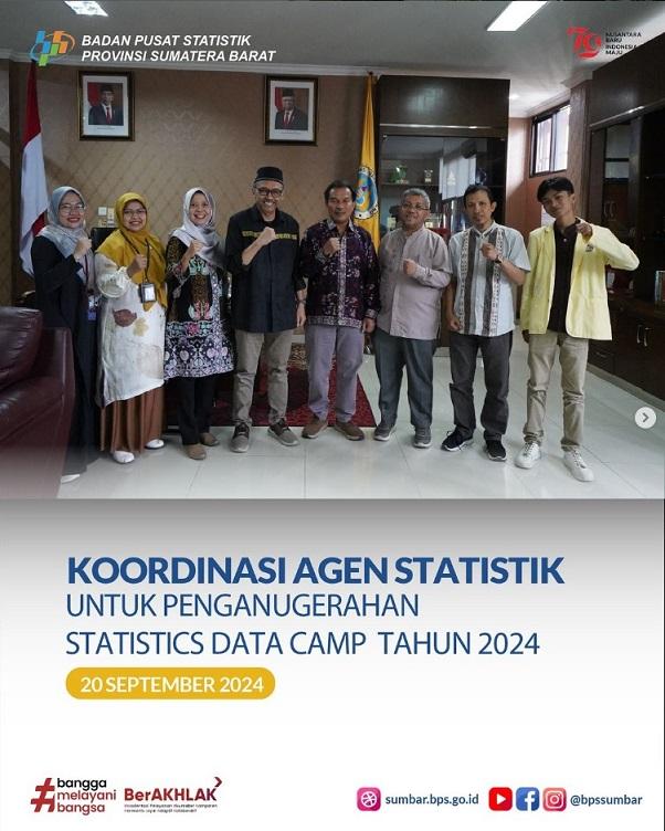 Koordinasi Agen Statistik untuk Penganugerahan Statistics Data Camp Tahun 2024