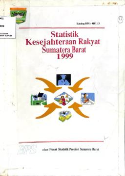 Statistik Kesejahteraan Rakyat Sumatera Barat 1999