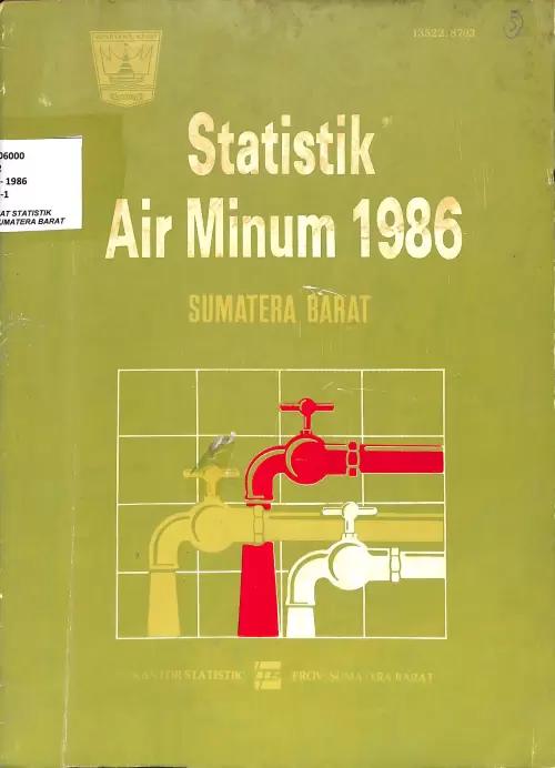 Sumatera Barat Drinking Water Statistics 1986