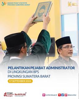 Inauguration of Administrator Officials in the BPS Provinsi Sumatera Barat