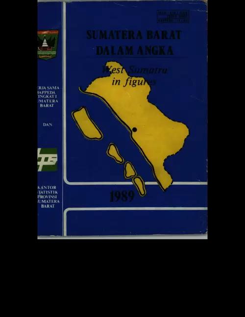 Sumatera Barat Dalam Angka Tahun 1989