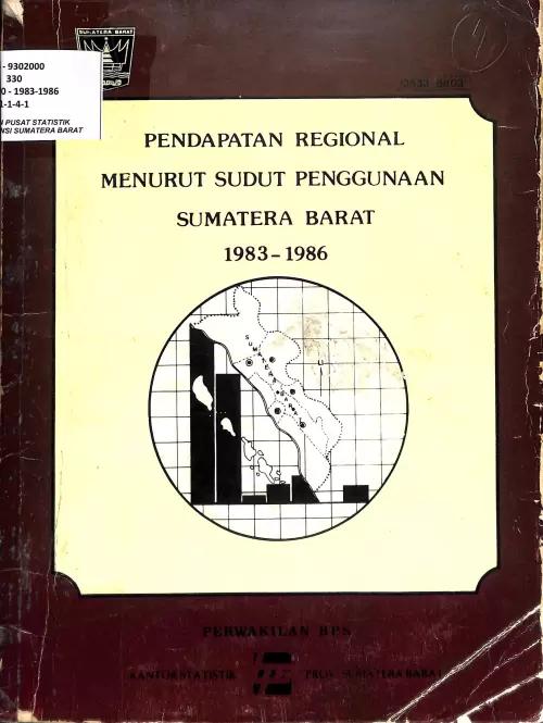 Regional Income according to Angle of Use of Sumatera Barat 1983-1986